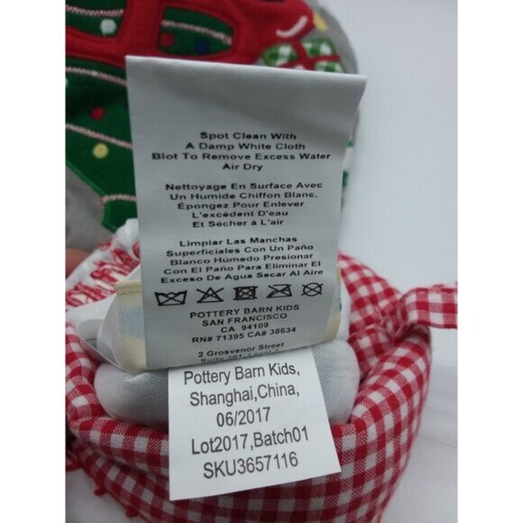 Pottery Barn Kids Benjamin Red Car Christmas Tree Gifts Holiday Stocking Quilted - Picture 9 of 11